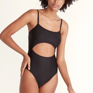 Madewell black cutout swimsuit